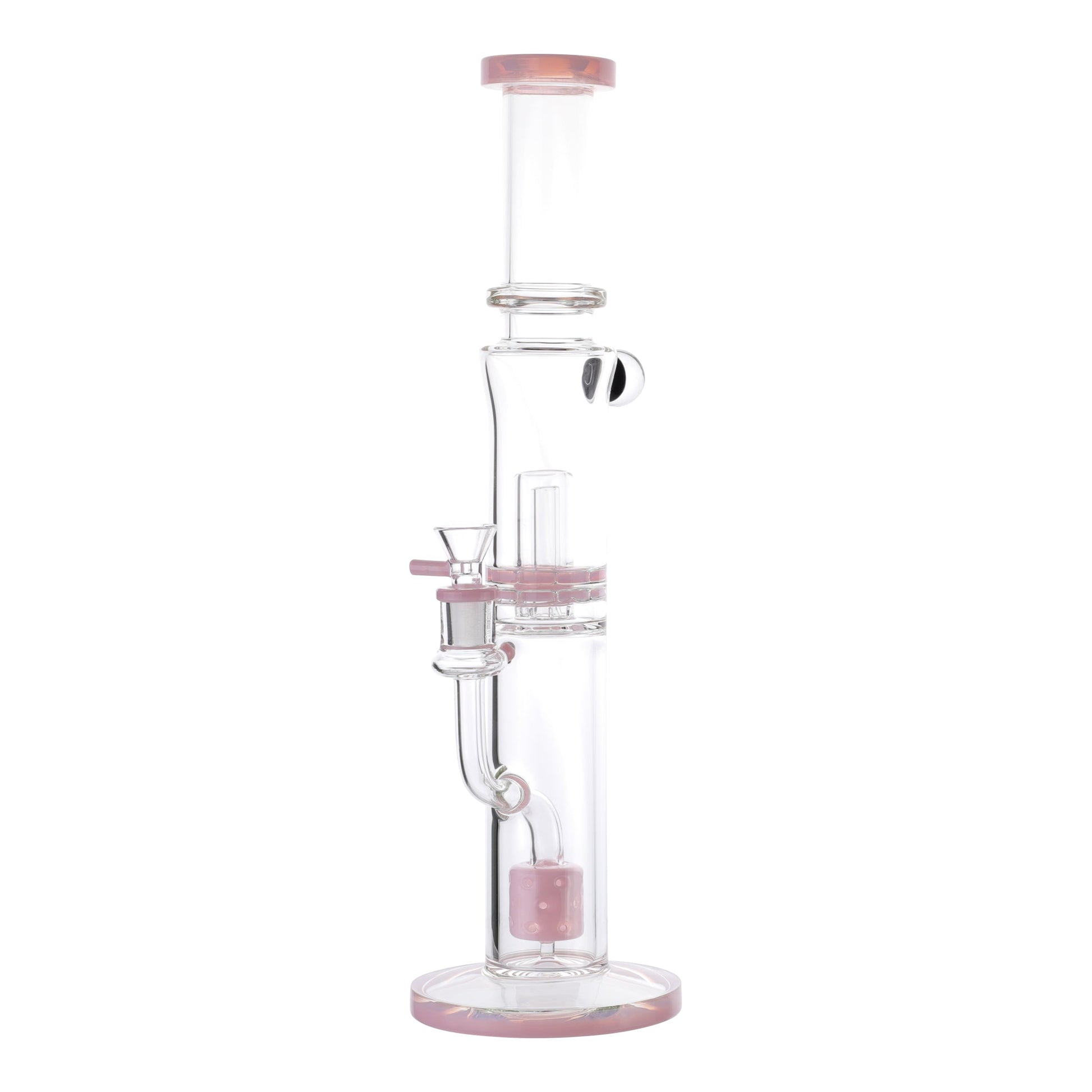 Royal Glass Pink Tower of Power Percolator Bong 16in