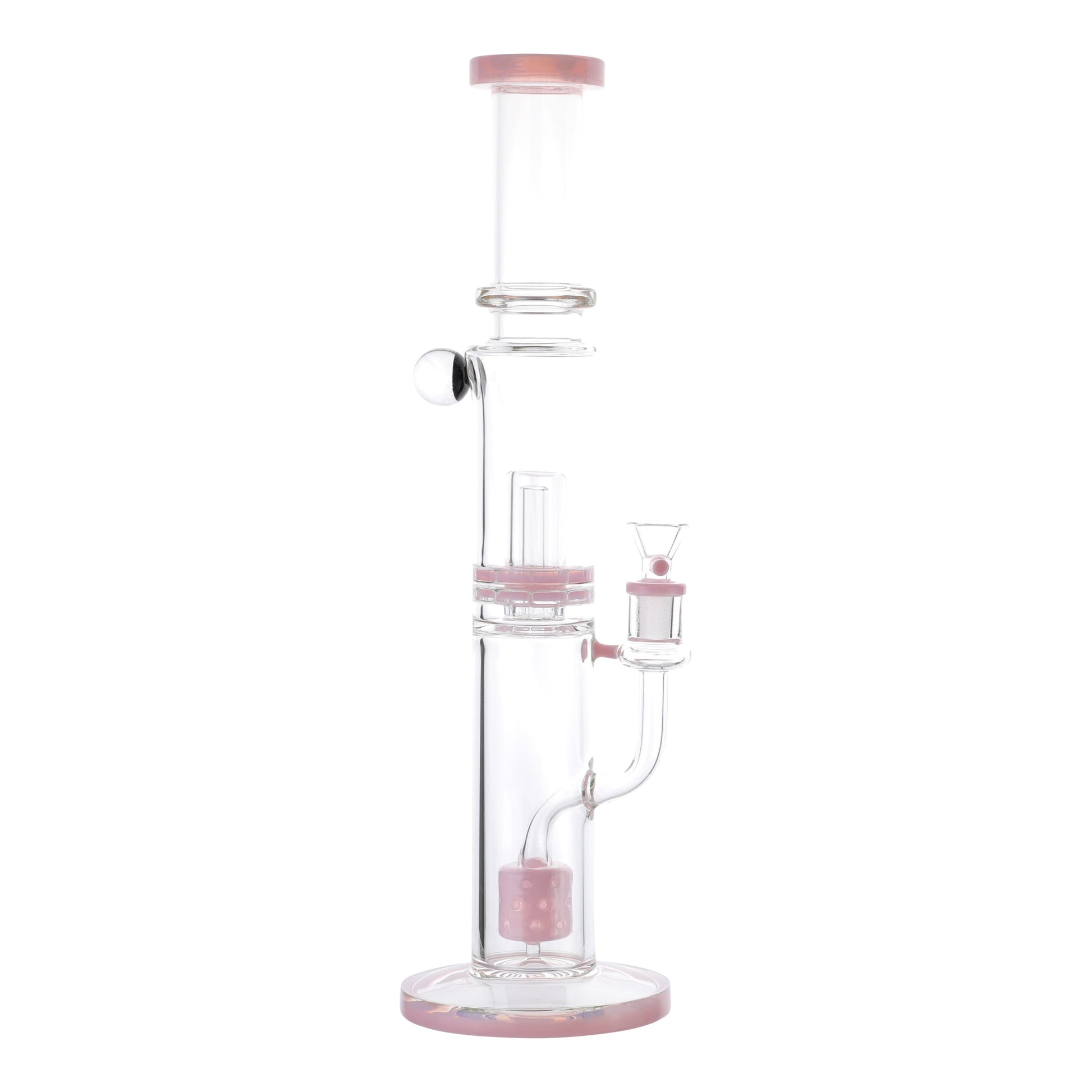 Pink Tower Of Power Percolator Bong 16in