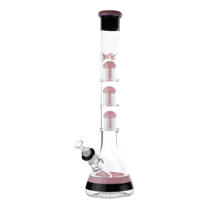 Royal Glass Pink Triple Dipped Tree Perc Bong 18in