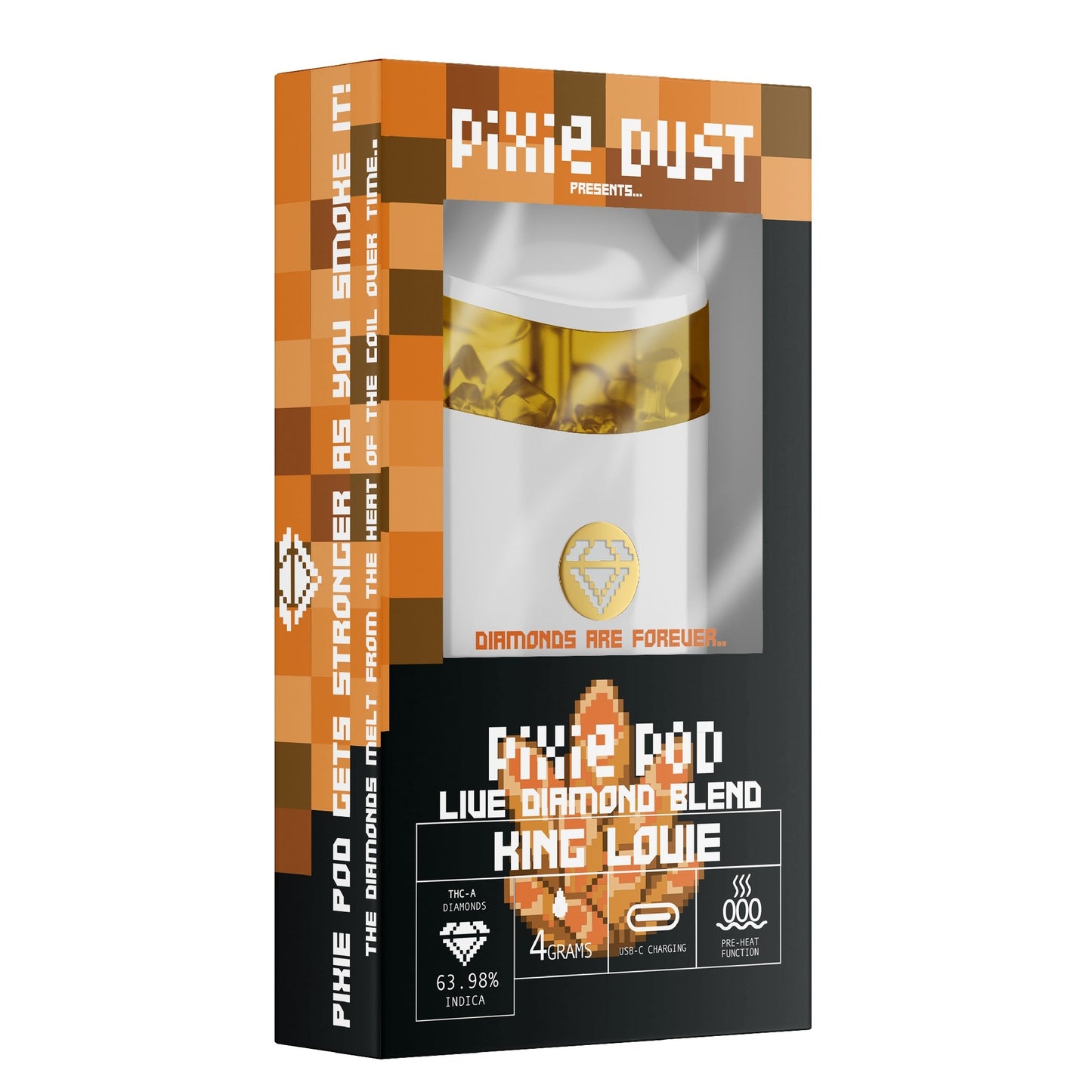 Pixie Dust Pixie Pod Live Diamond THC-A Blend Vaporizer 4g