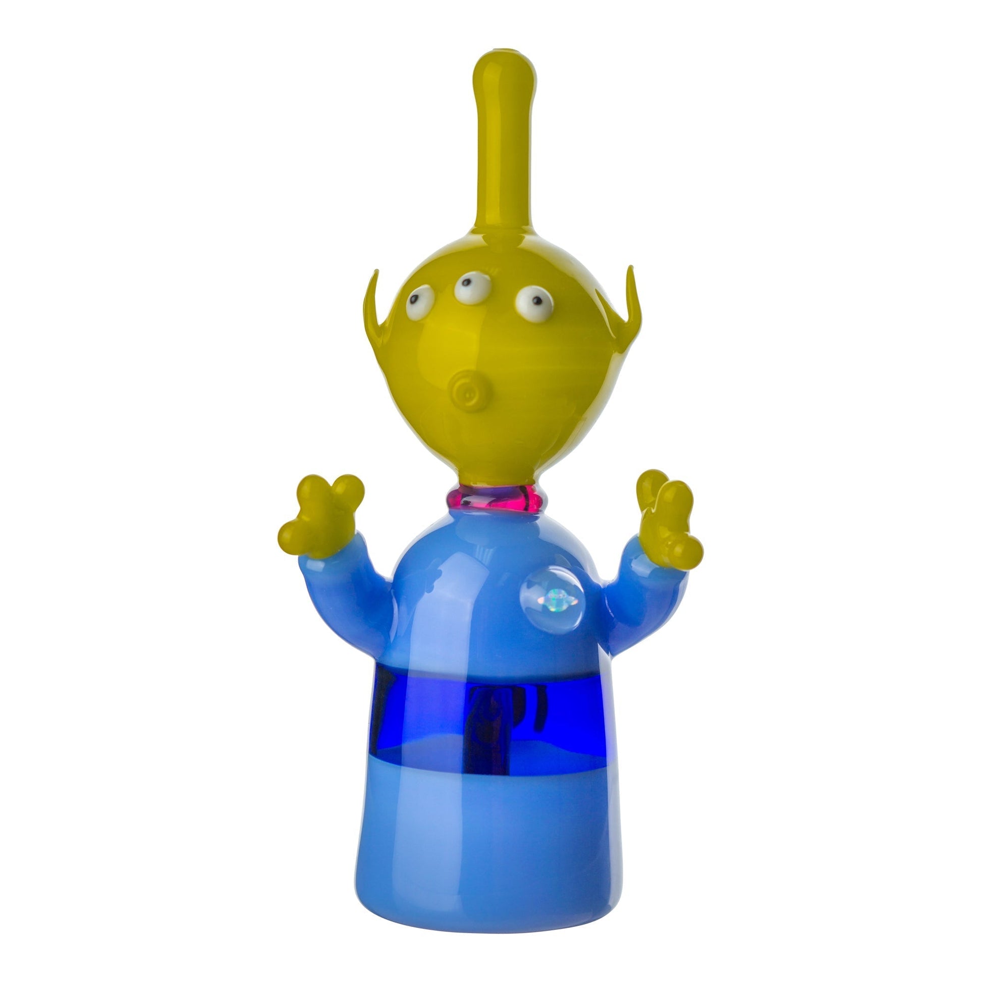 Pizza Planet Alien Bong by Della Luna Glass 8in