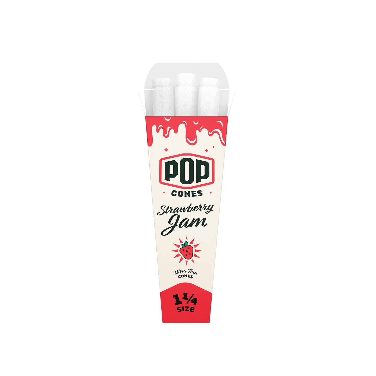 Pop Cones Ultra Thin 1 1/4 Inch Cones 6ct