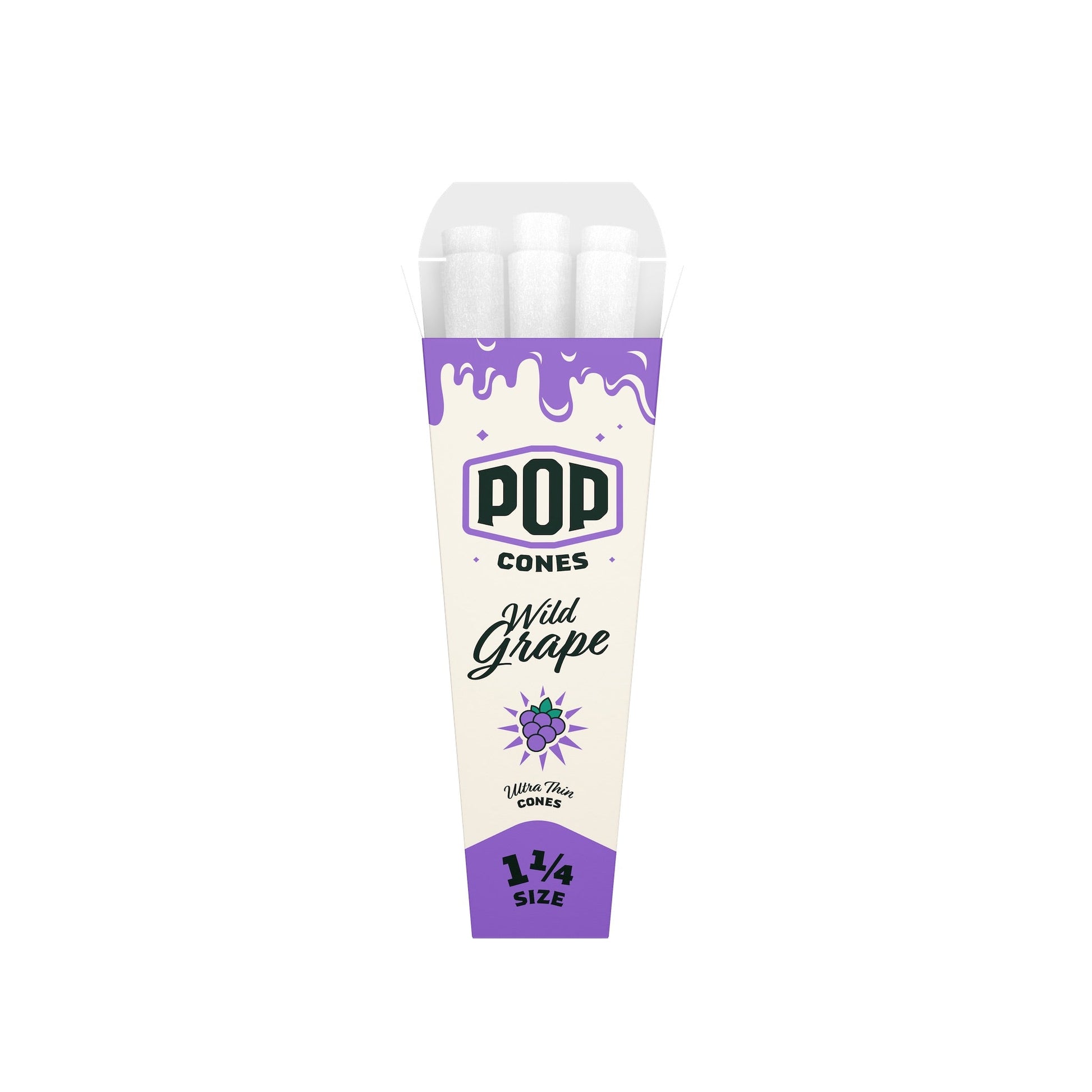 Pop Cones Ultra Thin 1 1/4 Inch Cones 6 Count