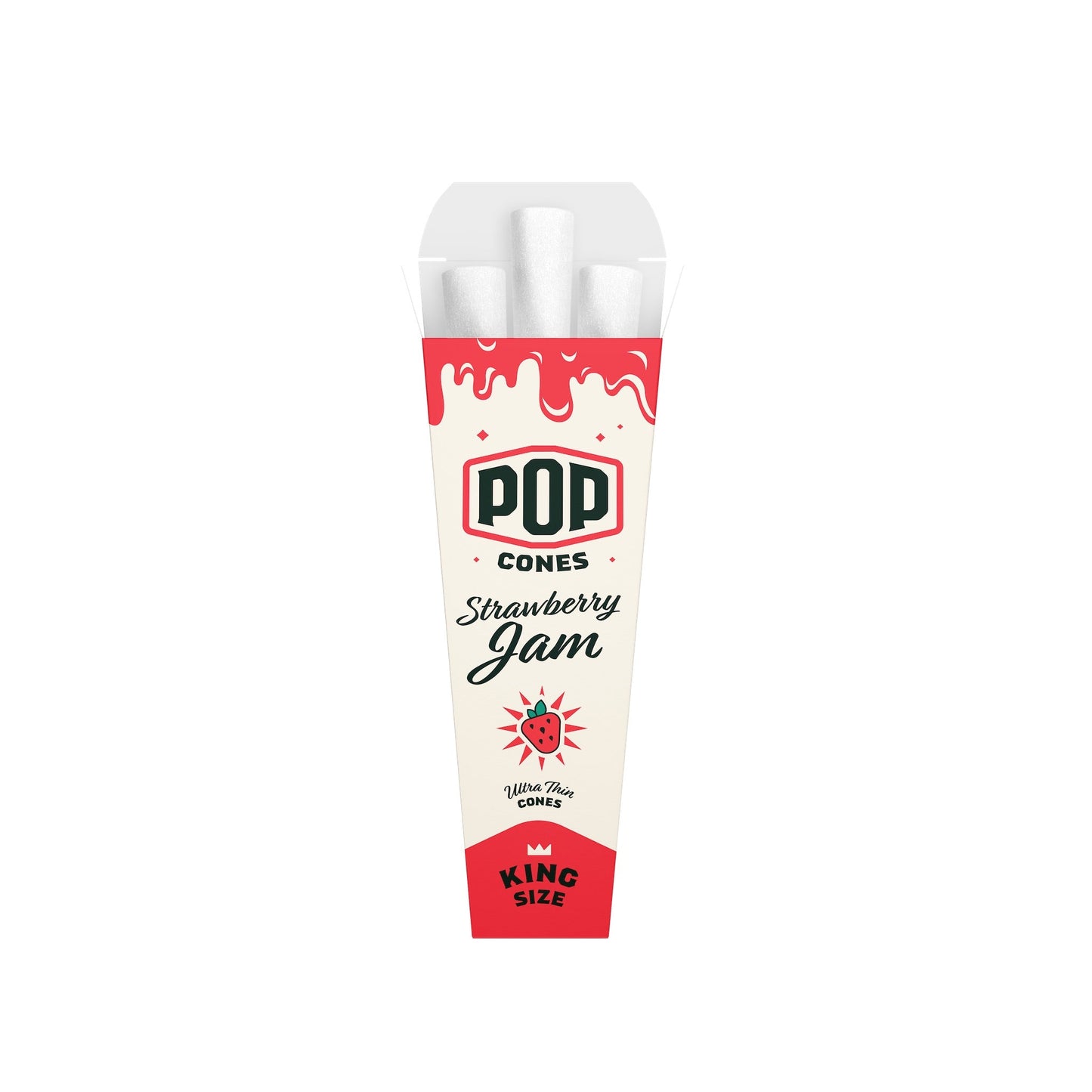 Pop Cones Ultra Thin King Size Cones 3ct 5 Flavors