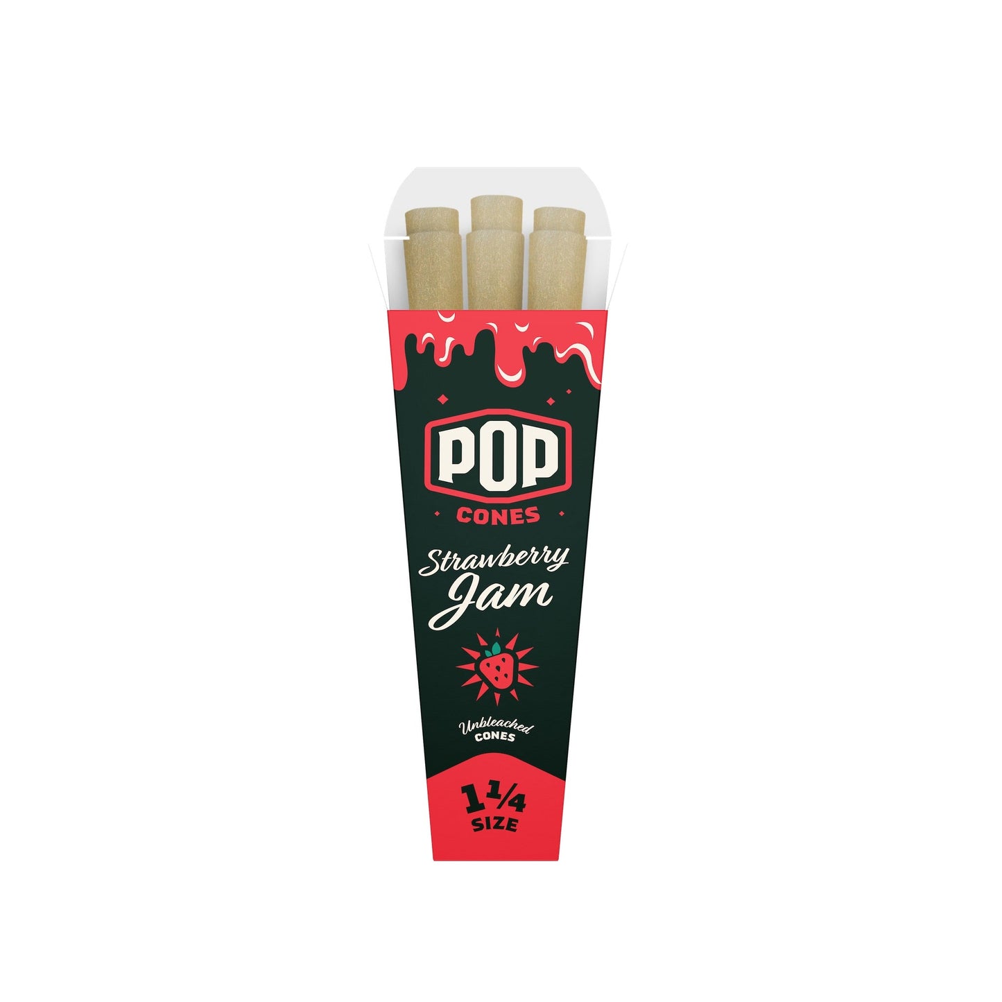 Pop Cones Unbleached 1 1/4 Inch Cones 6ct