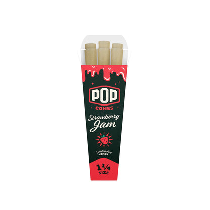 Pop Cones Unbleached 1 1/4 Inch Cones 6ct