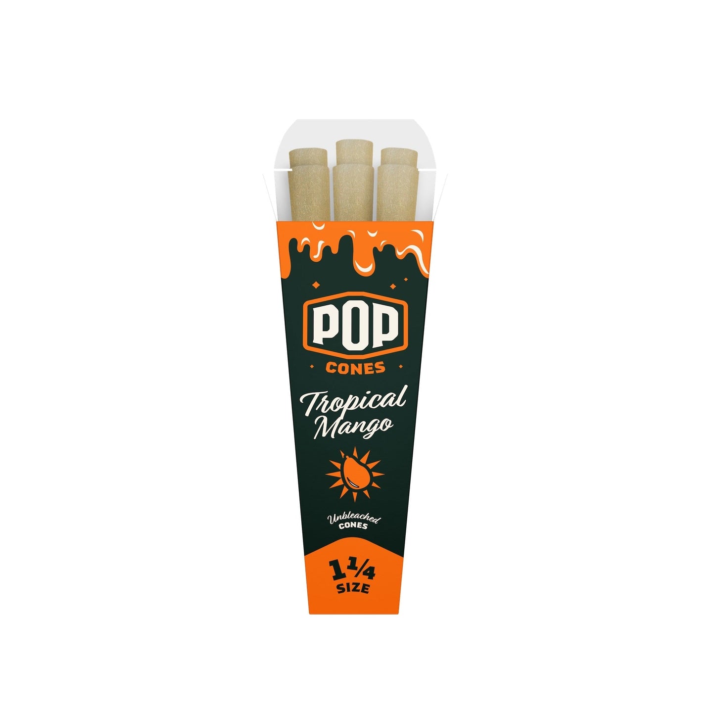 Pop Cones Unbleached Rolling Cones 6ct 1.25in