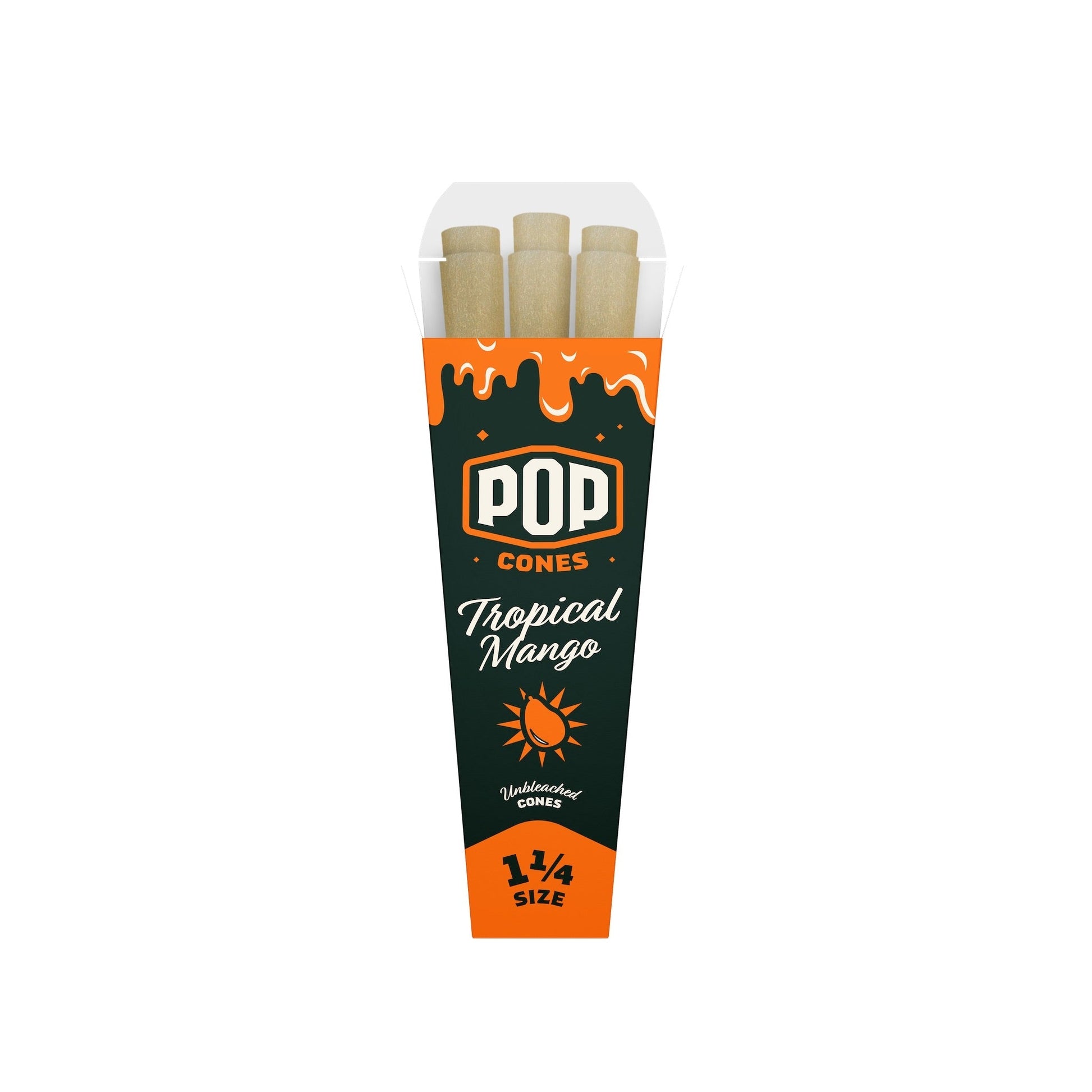 Pop Cones Unbleached Rolling Cones 6ct 1.25in