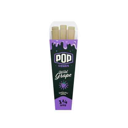 Pop Cones Unbleached 1 1/4 Inch Cones 6ct