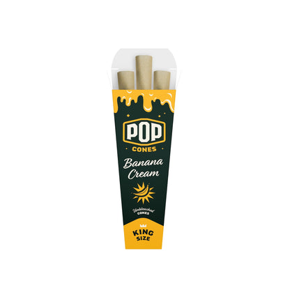 Pop Cones Unbleached King Size Cones 3ct