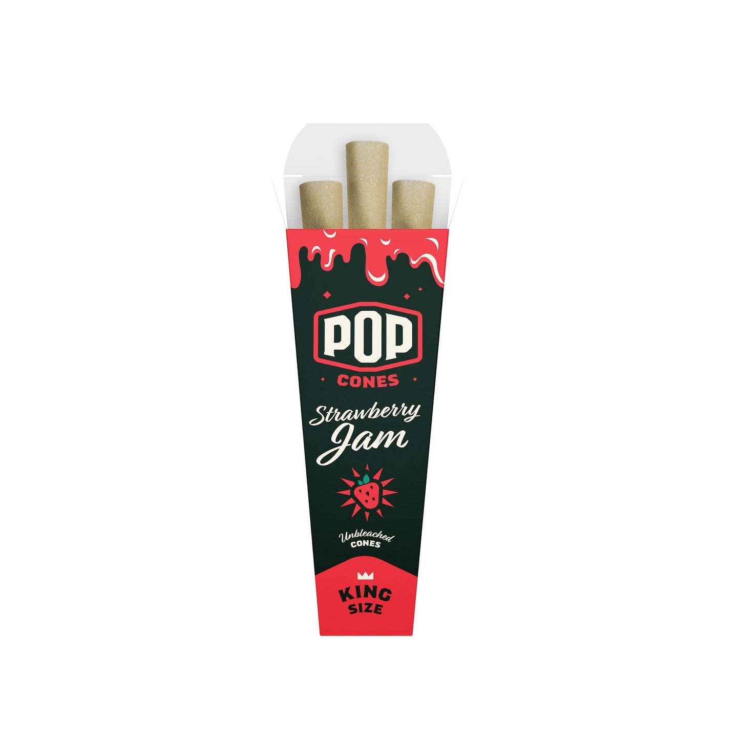 Pop Cones Unbleached King Size Cones 3ct