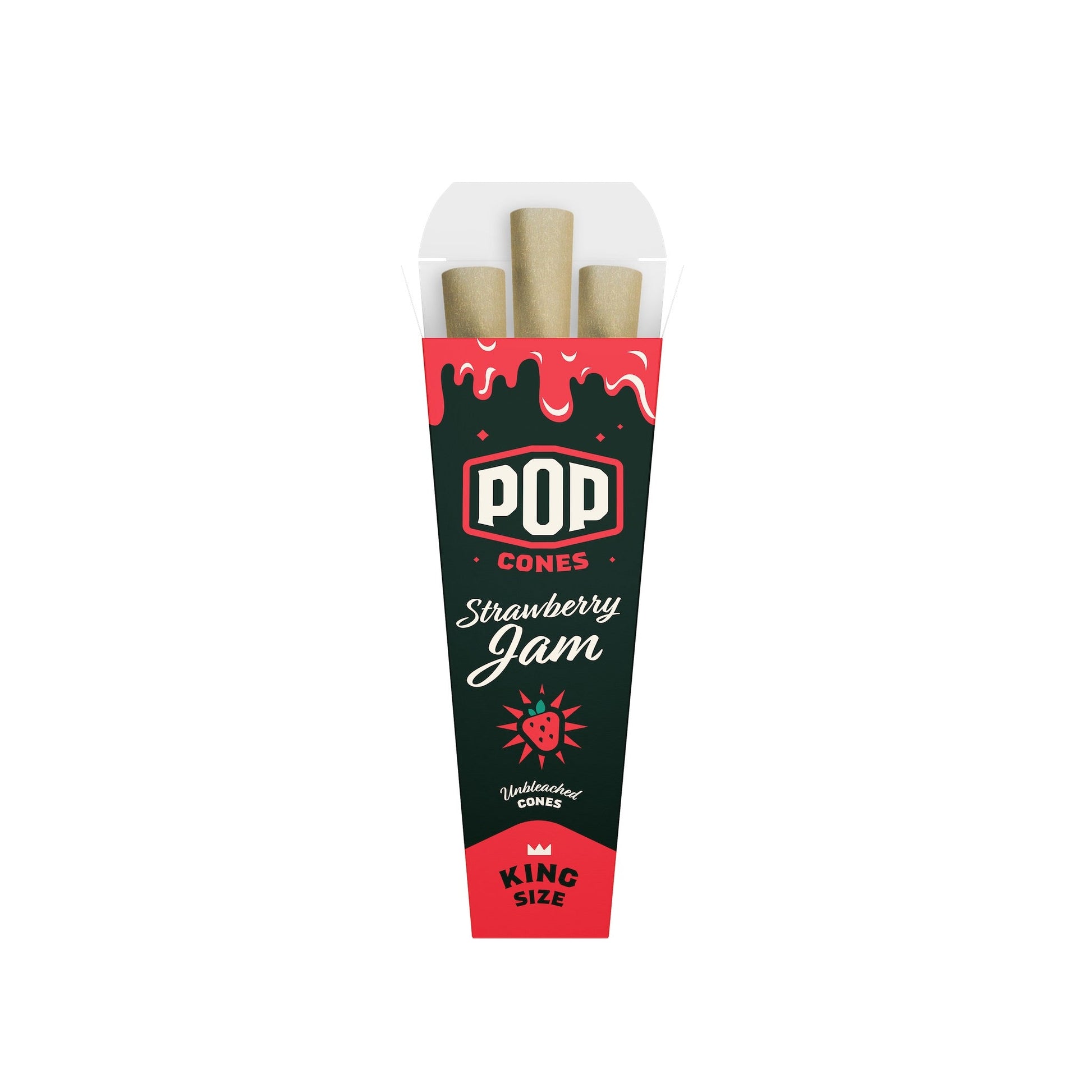Pop Cones Unbleached King Size Cones 3ct