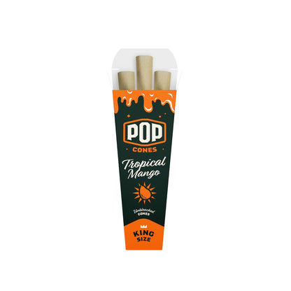 Pop Cones Unbleached King Size Cones 3ct