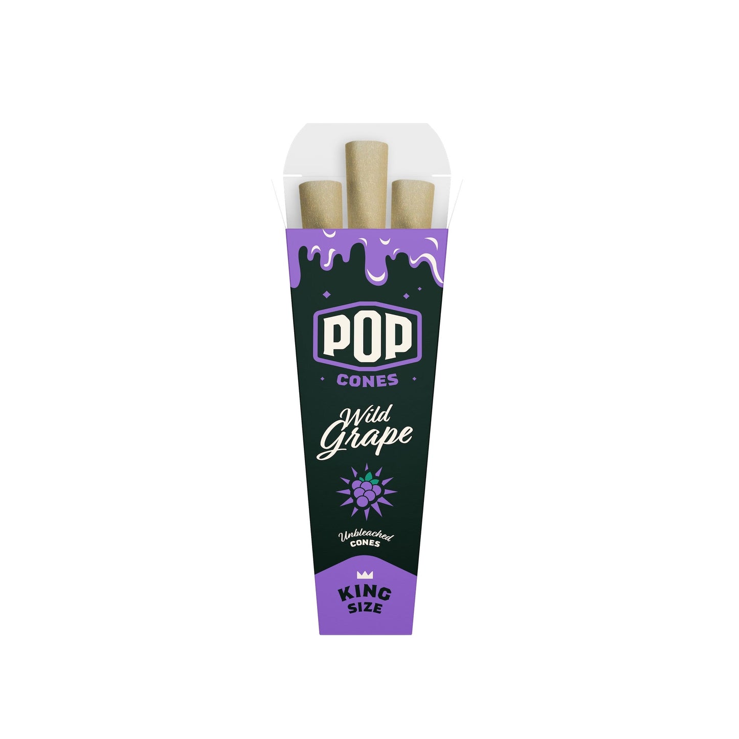 Pop Cones Unbleached King Size 3ct