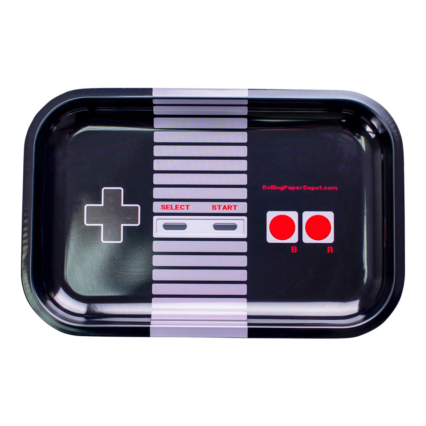 A2Z Trading Press Start Metal Rolling Tray 11in