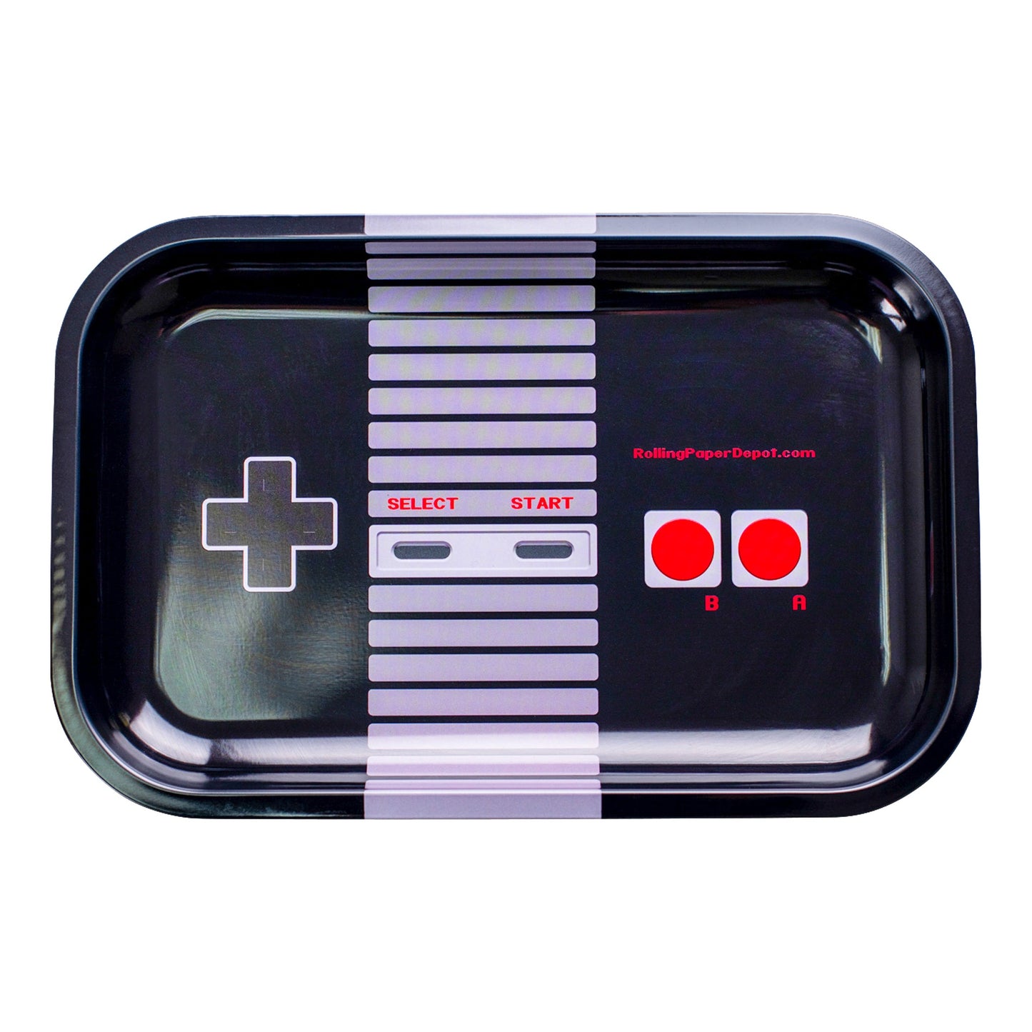 A2Z Trading Press Start Metal Rolling Tray 11in