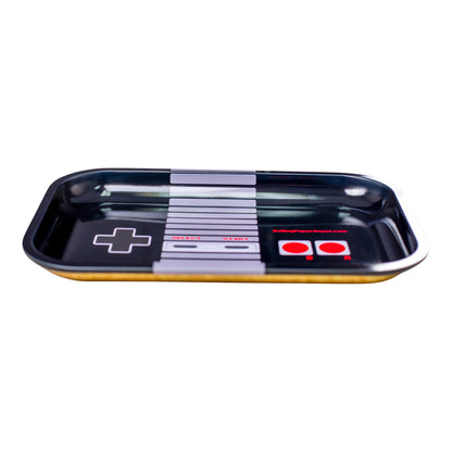A2Z Trading Press Start Metal Rolling Tray 11in