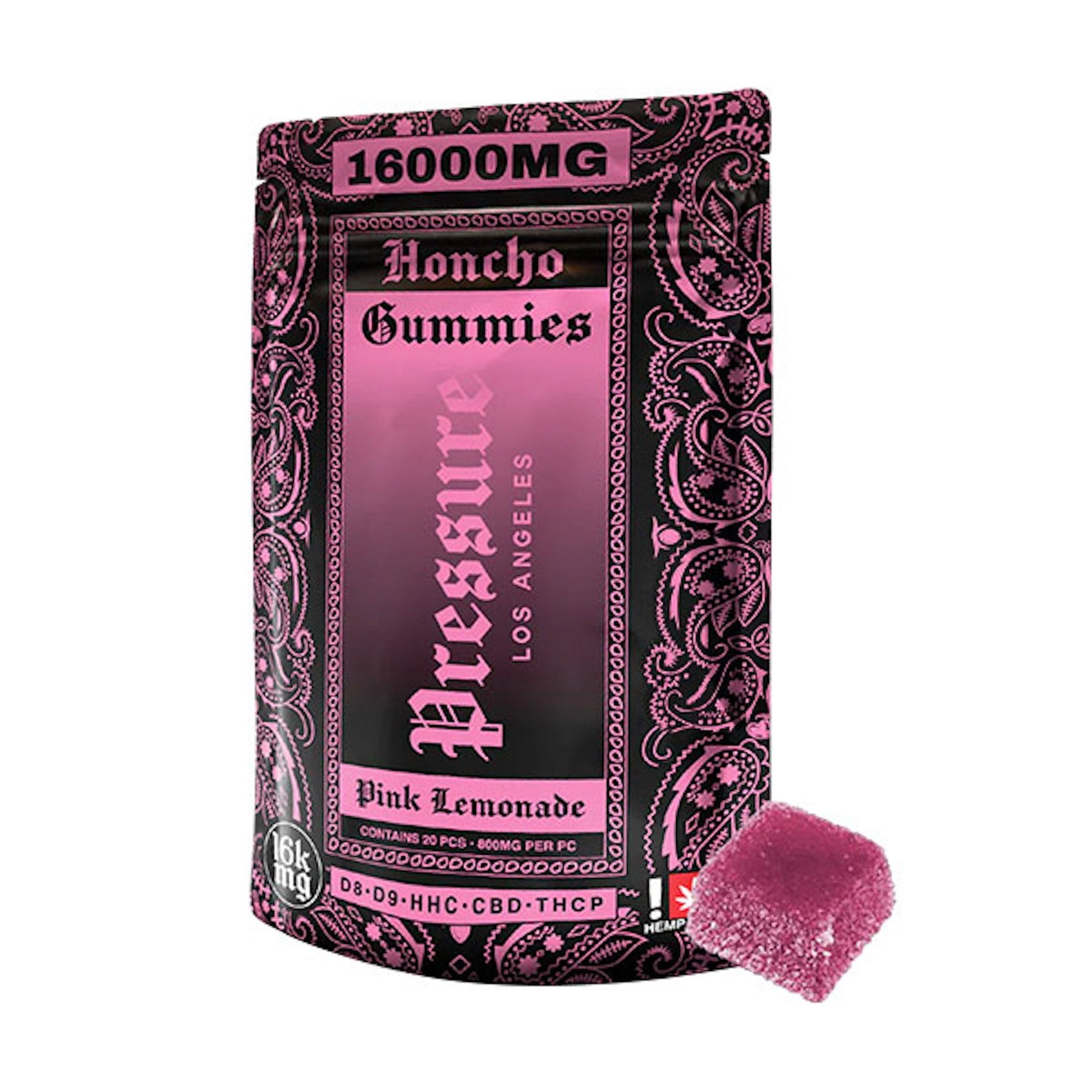 Pressure Honcho Blend Pink Lemonade Gummies 16000mg