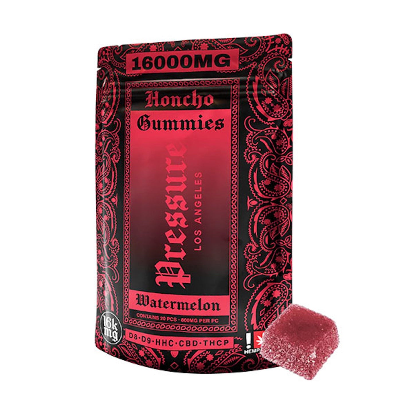Pressure Honcho Blend Watermelon Gummies 16000mg 20ct