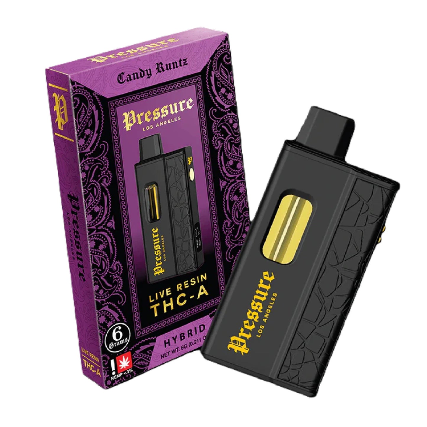 Pressure Live Resin THC-A Vaporizer 6000mg