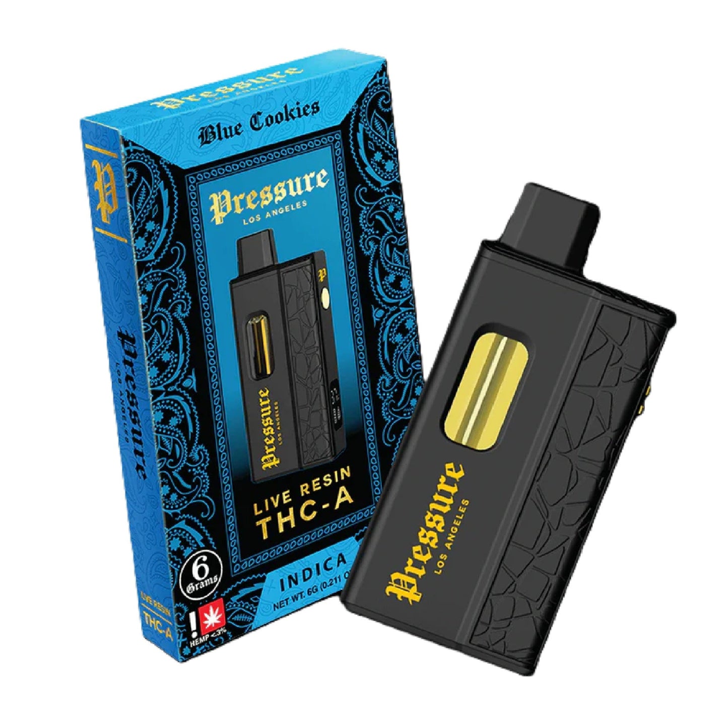 Pressure Live Resin THC-A Vaporizer 6000mg
