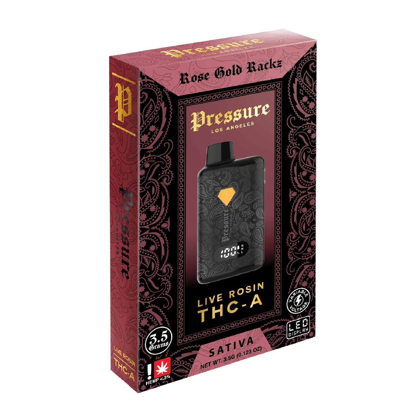 Pressure Live Rosin THC-A Vaporizer 3500mg