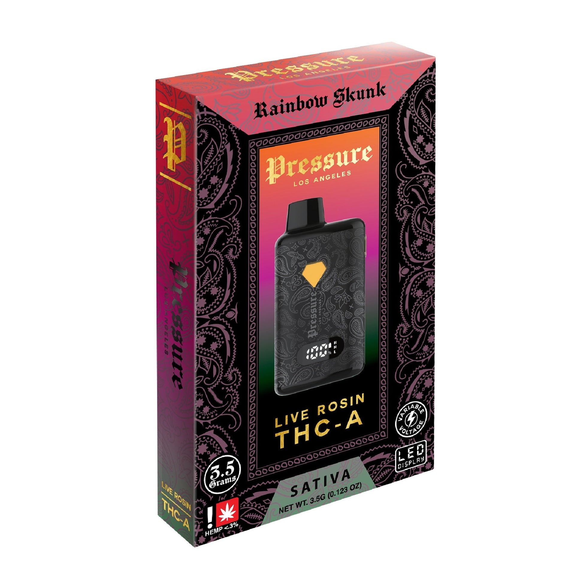 Pressure Live Rosin THC-A Vaporizer 3500mg