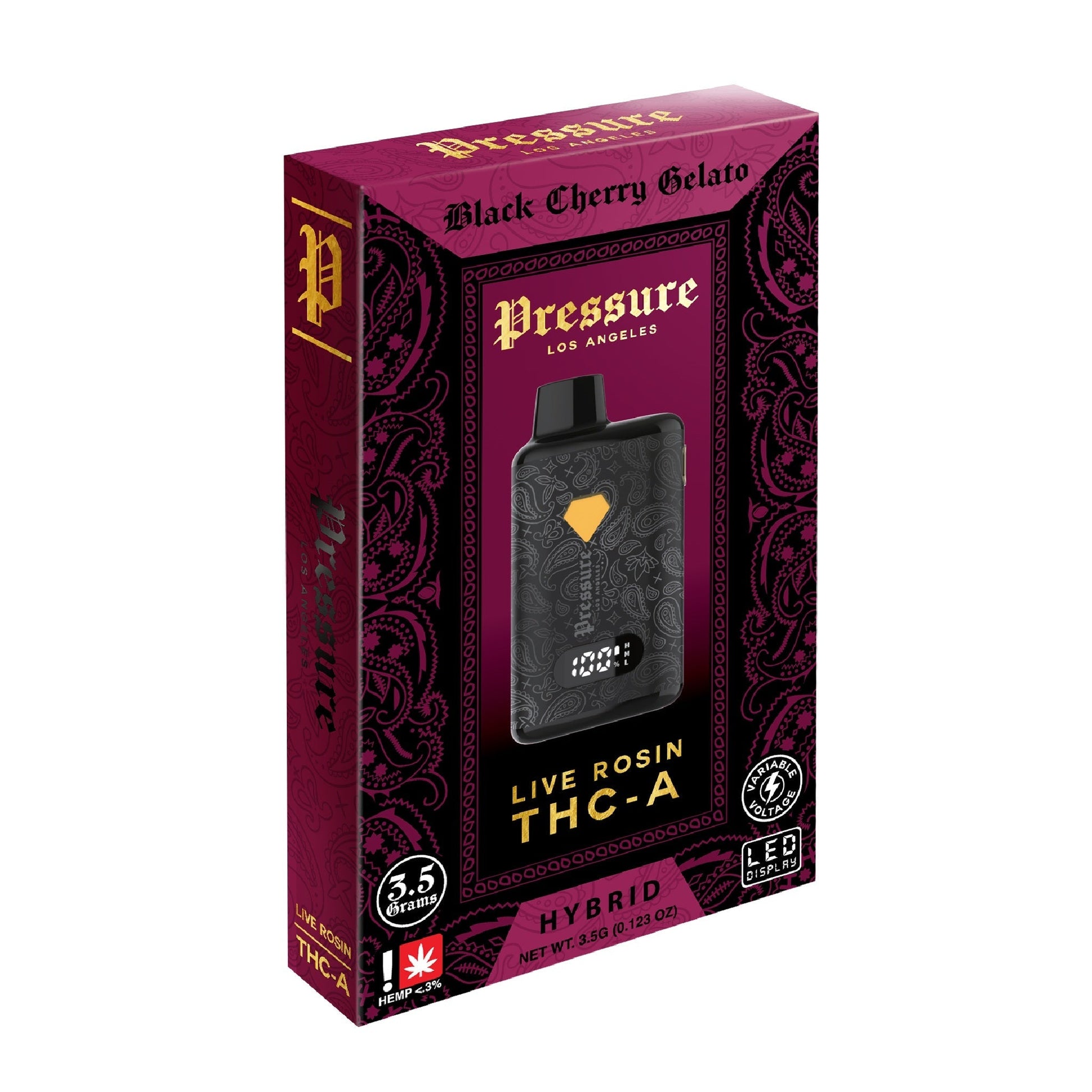 Pressure Live Rosin THC-A Vaporizer 3500mg