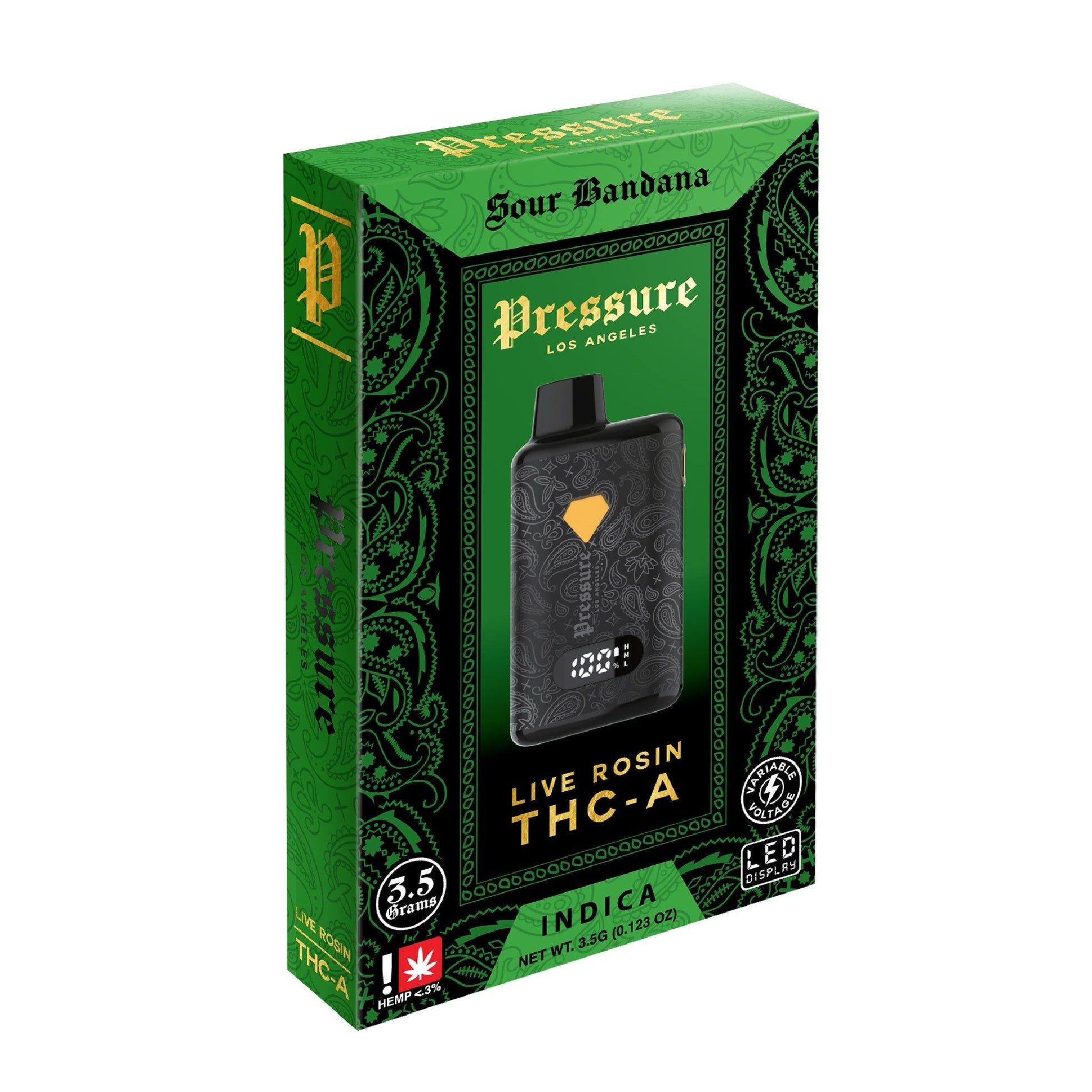 Pressure Live Rosin THC-A Vaporizer 3500mg