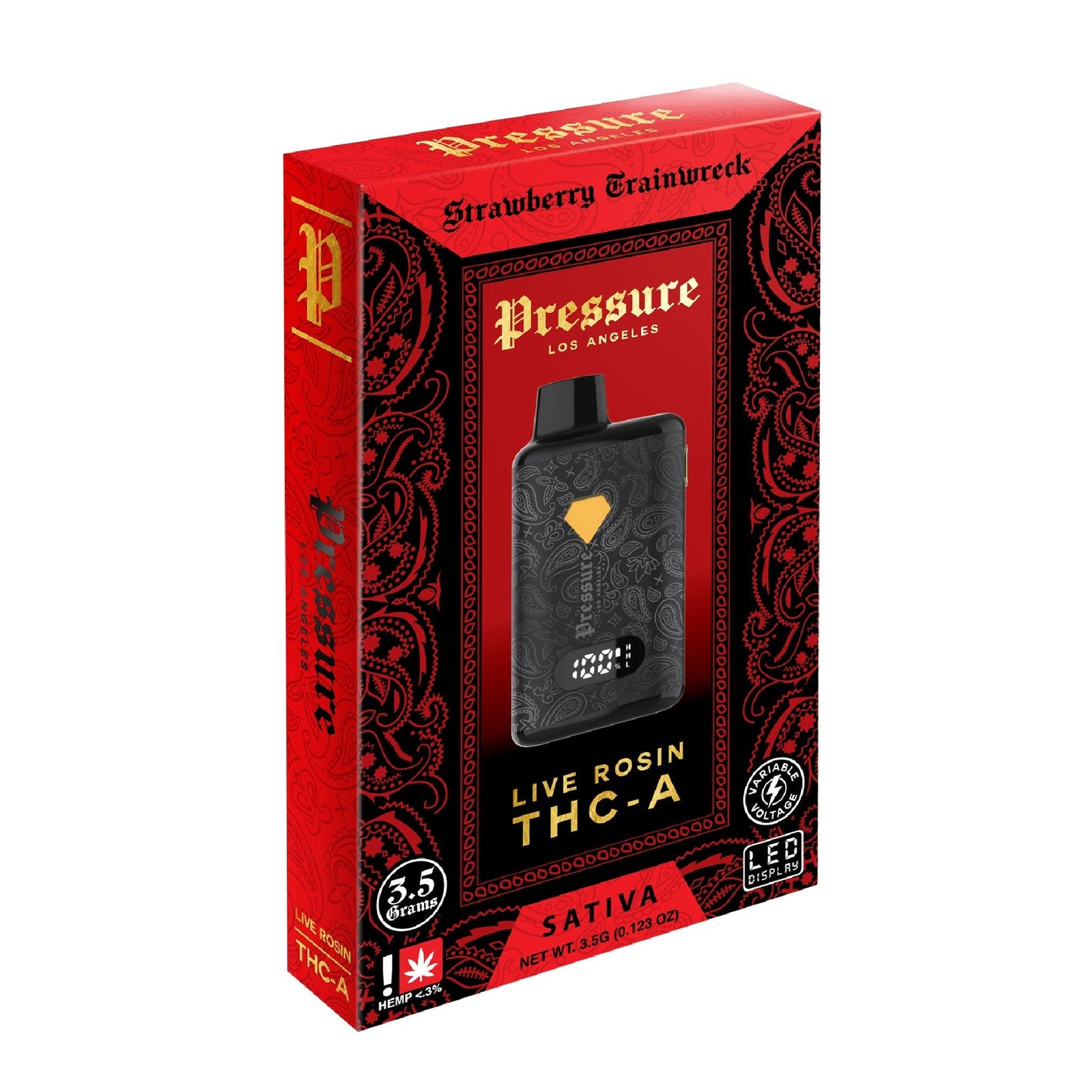 Pressure Live Rosin THC-A Vaporizer 3500mg