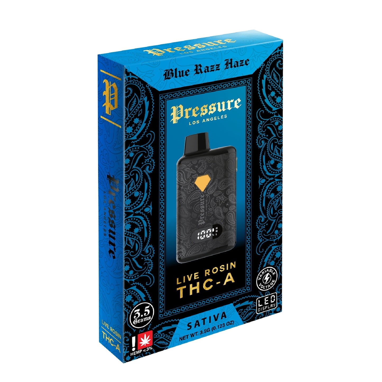 Pressure Live Rosin THC-A Vaporizer 3500mg