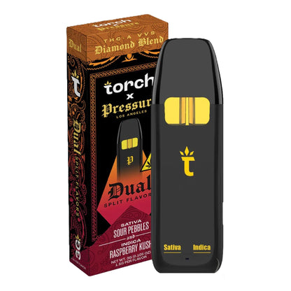 Pressure x Torch Dual Split Flavors THC-A VVS Vaporizer 3000mg