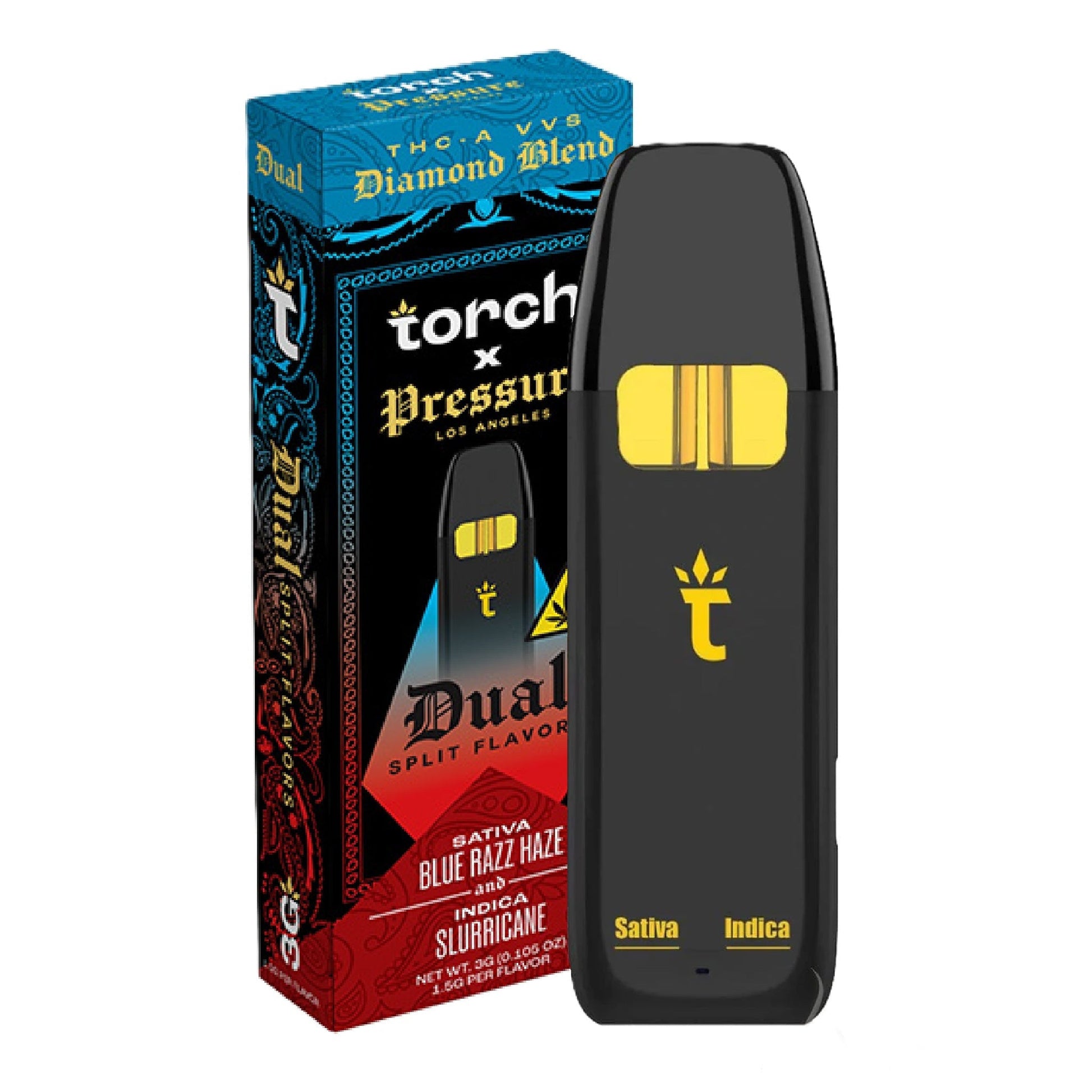 Pressure x Torch Dual Split Flavors THC-A VVS Vaporizer 3000mg