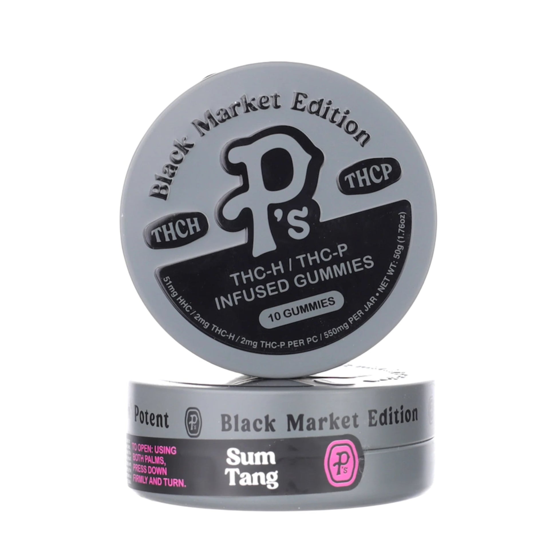 P's Black Market THC-H + THC-P Gummies 550mg 10ct