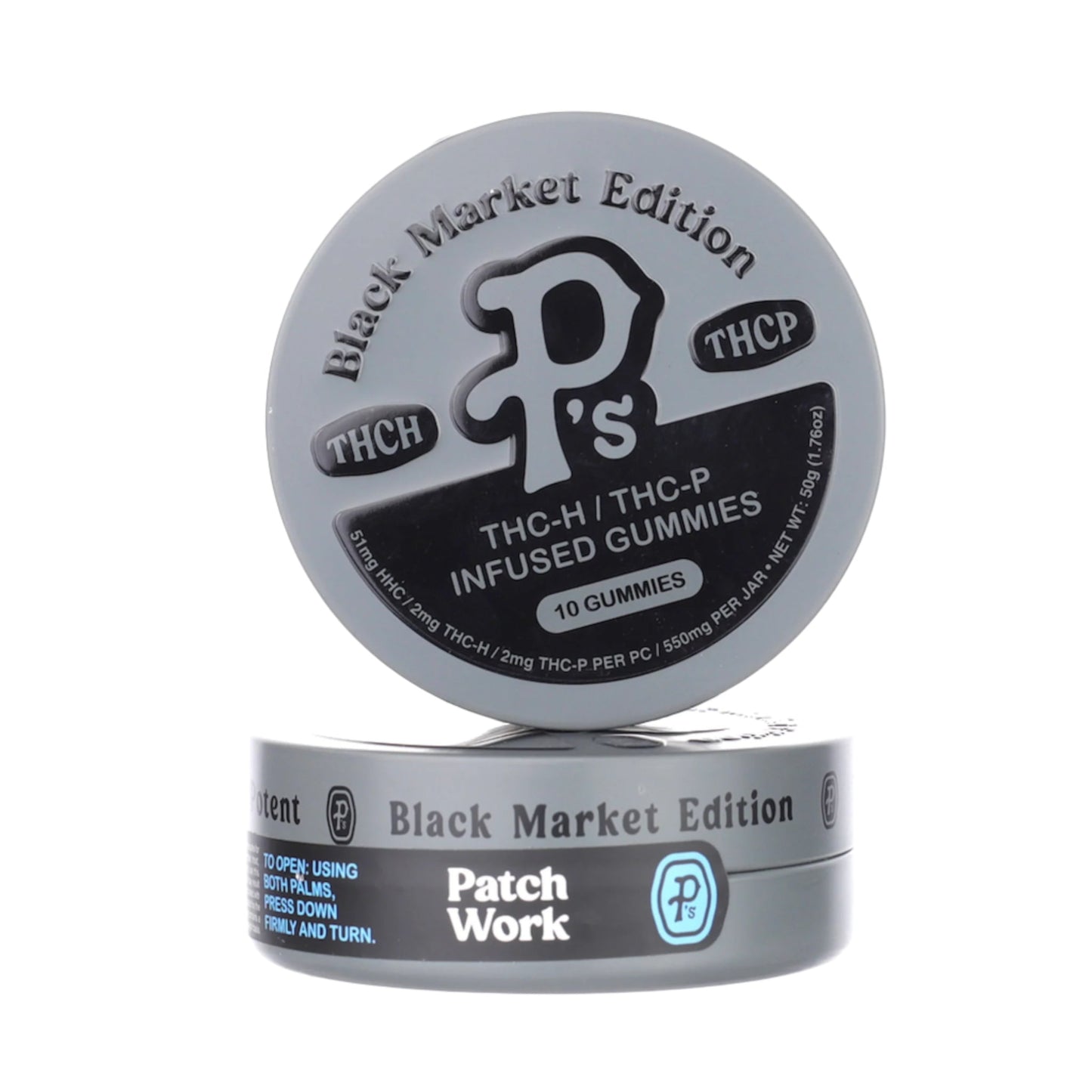 P's Black Market THC-H + THC-P Gummies 550mg 10ct