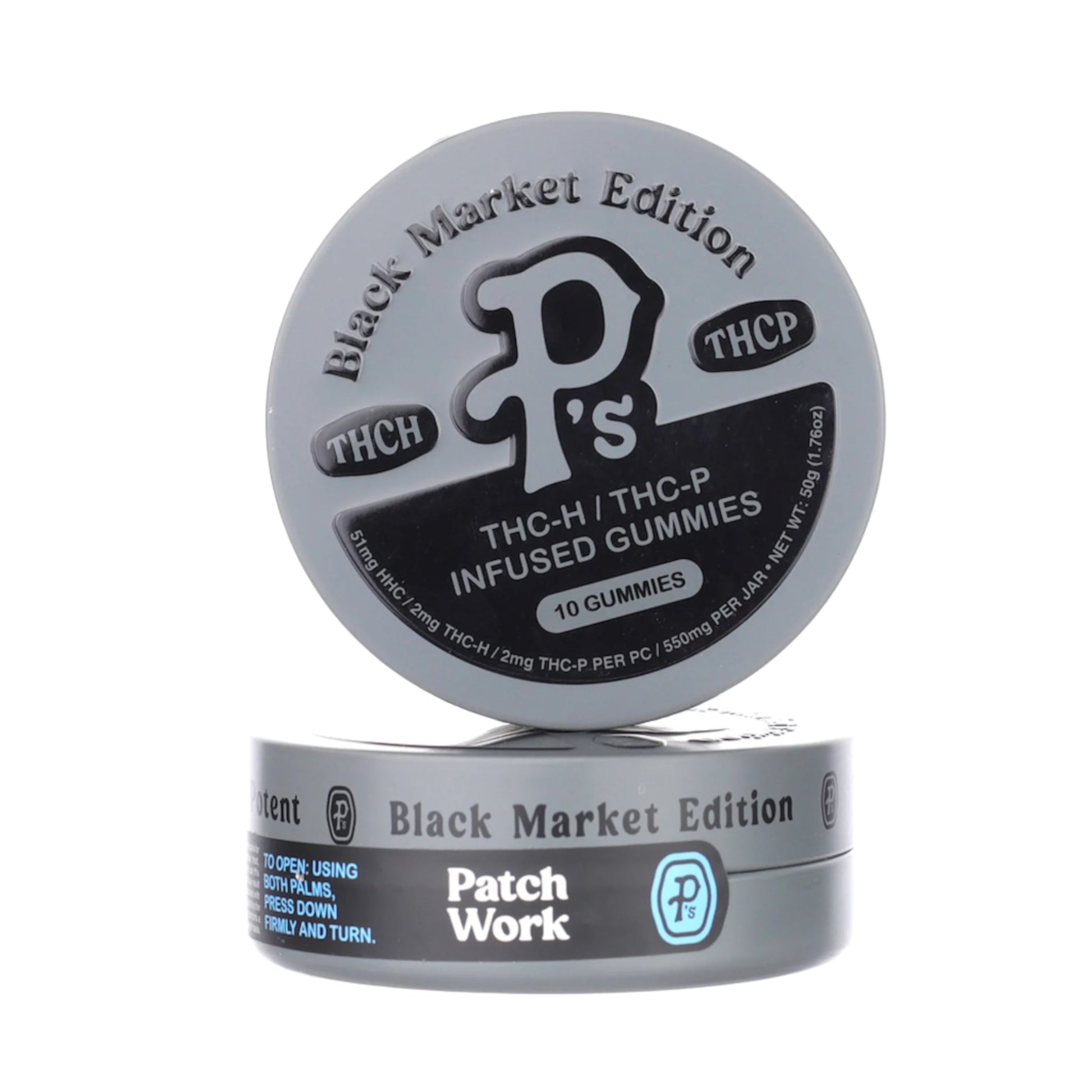P's Black Market THC-H + THC-P Gummies 550mg 10ct