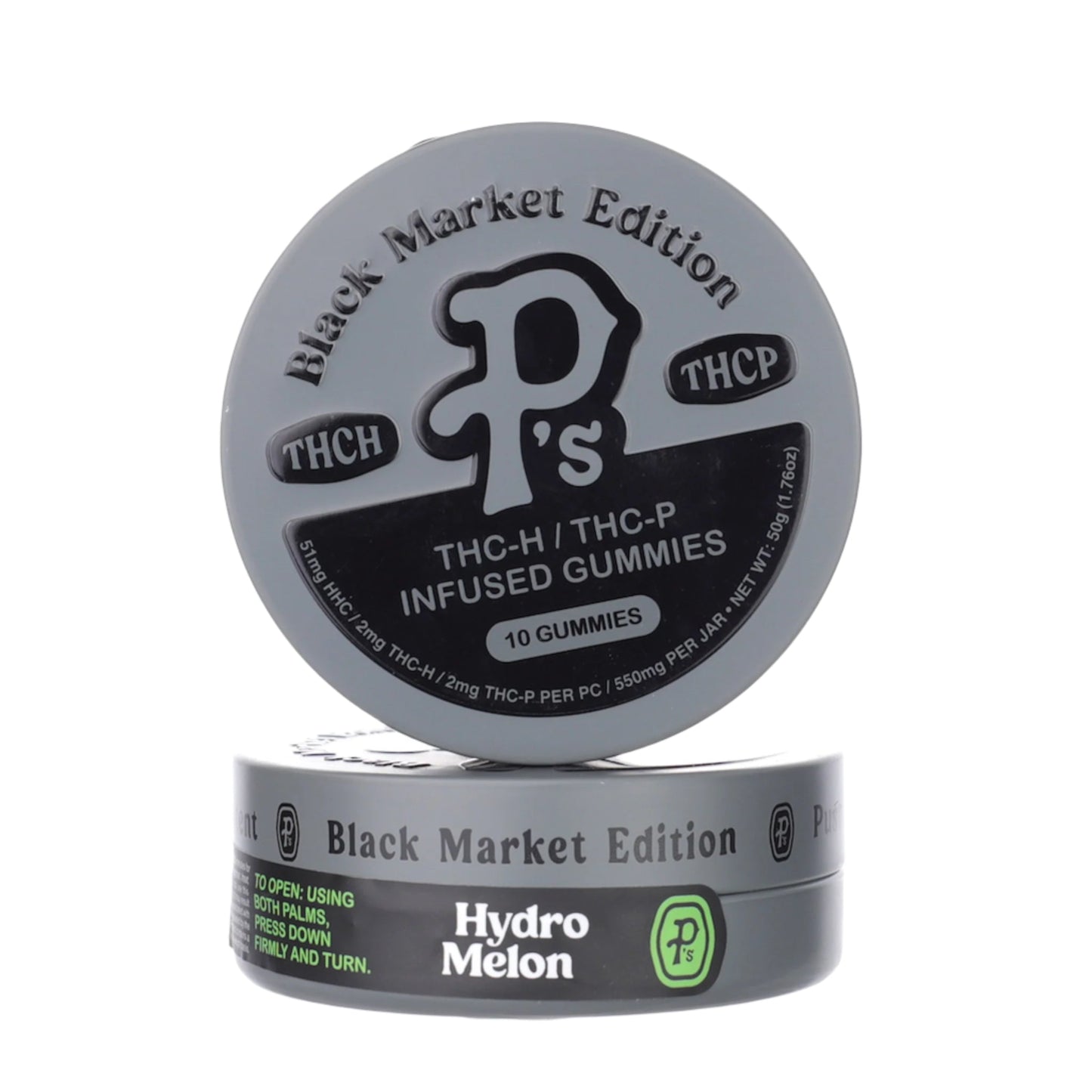 P's Black Market THC-H + THC-P Gummies 550mg 10ct
