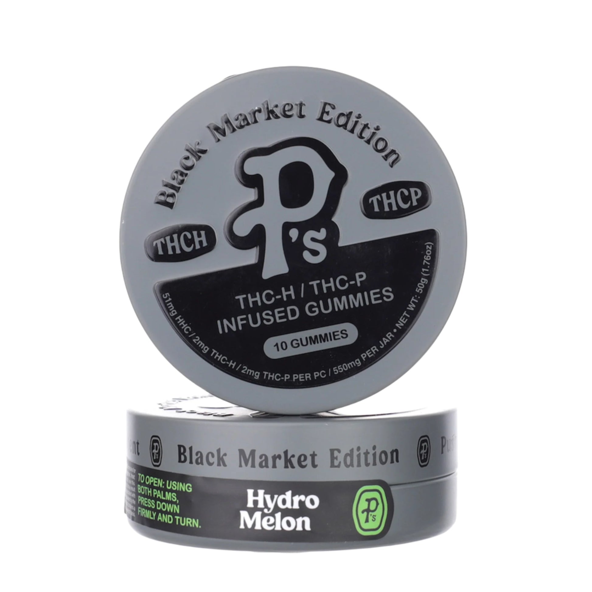 P's Black Market THC-H + THC-P Gummies 550mg 10ct