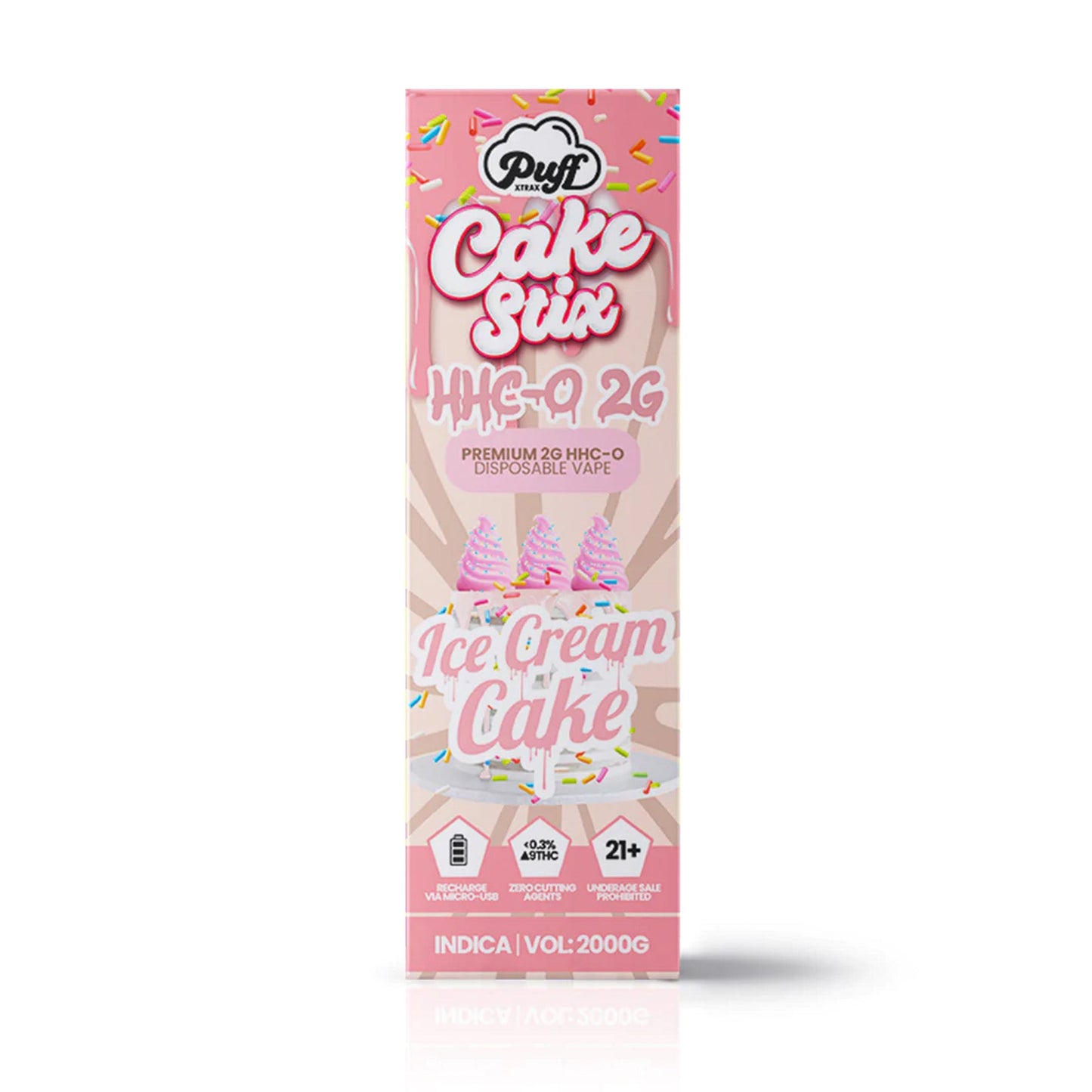 Puff Brands HHC-O Cake Stix Disposable Vape 2000mg