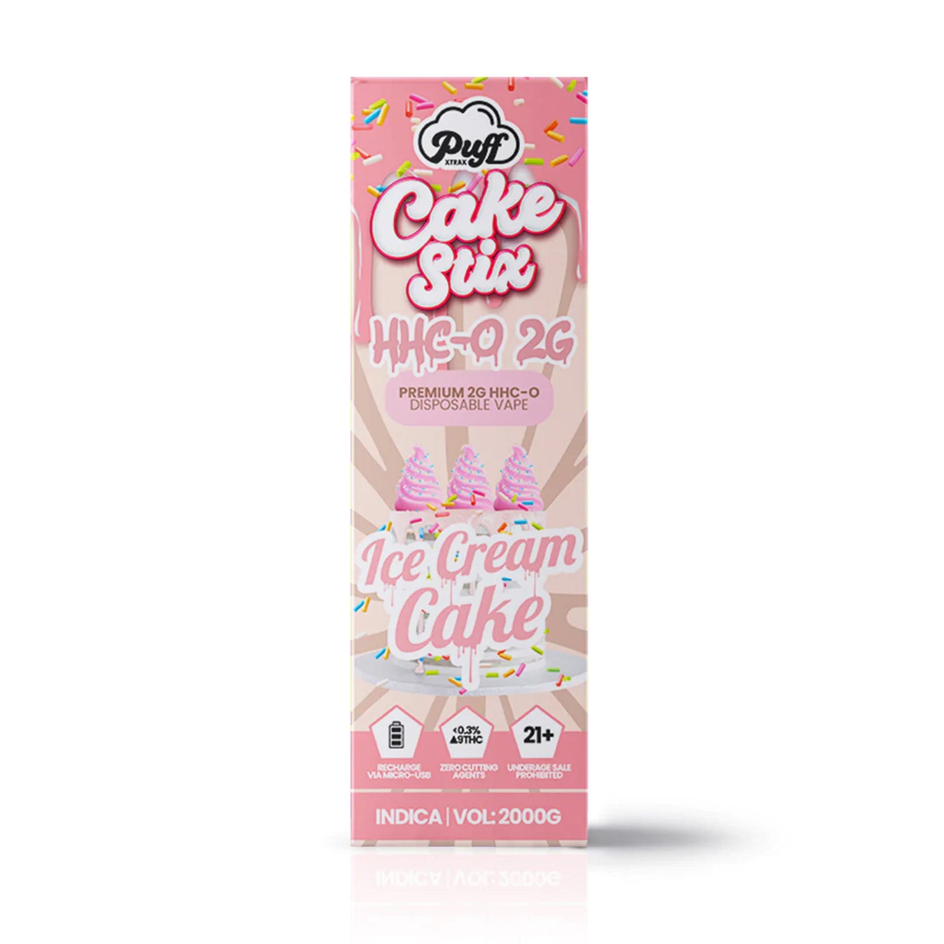 Puff Brands HHC-O Cake Stix Disposable Vape 2000mg