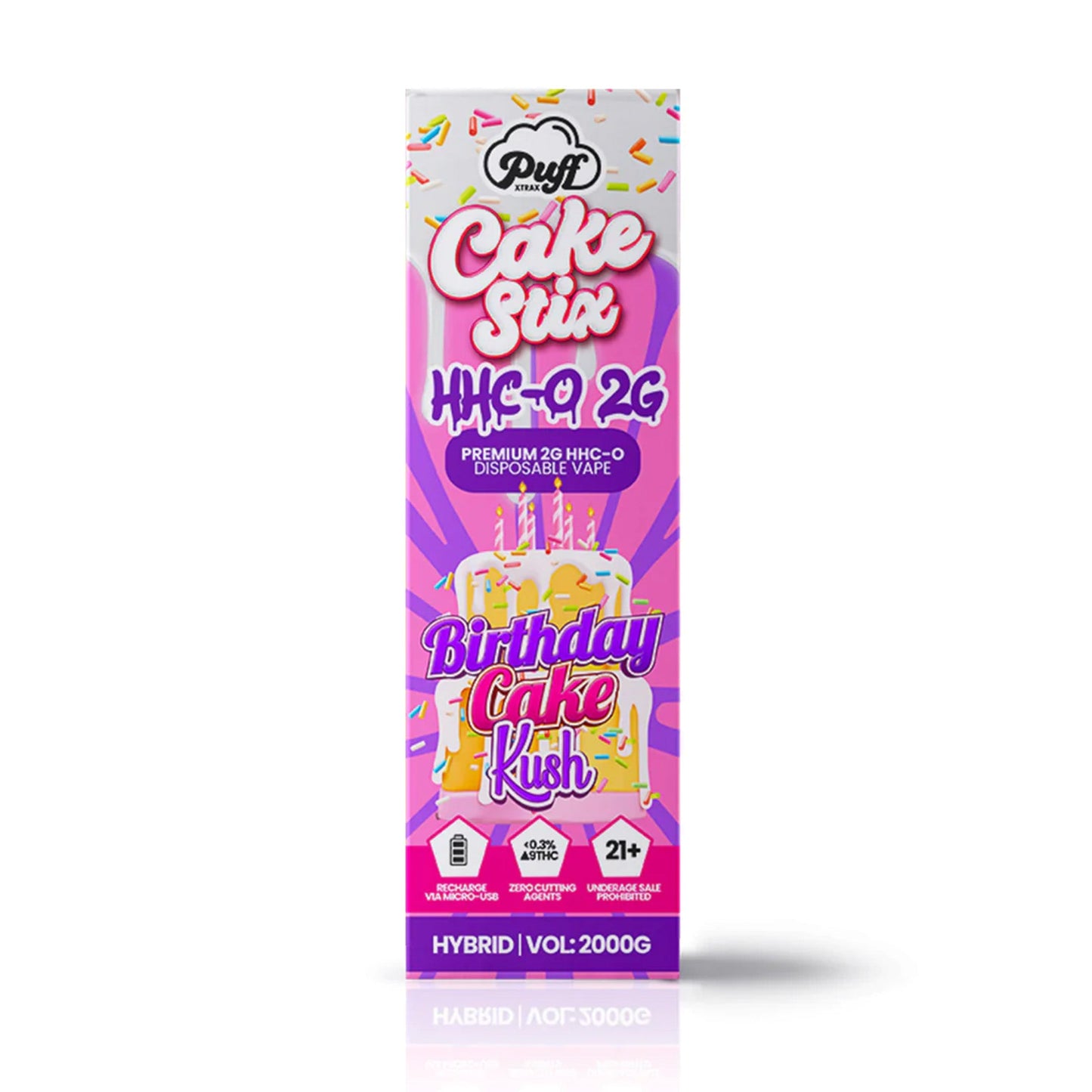 Puff Brands HHC-O Cake Stix Disposable Vape 2000mg
