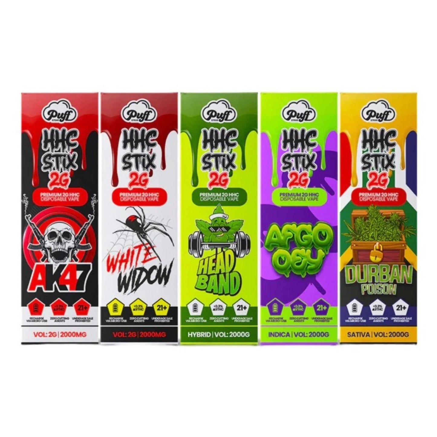 Puff HHC Stix Vape 2000mg Disposable
