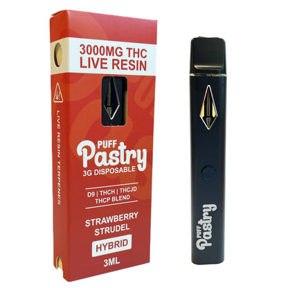 Puff Pastry THC Live Resin Blend Vaporizer 3000mg
