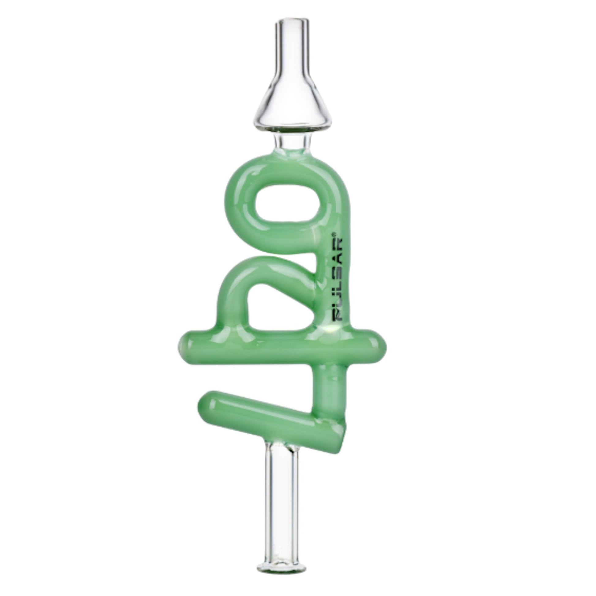 Pulsar 420 Glass Dab Straw 6.25in Neon Green