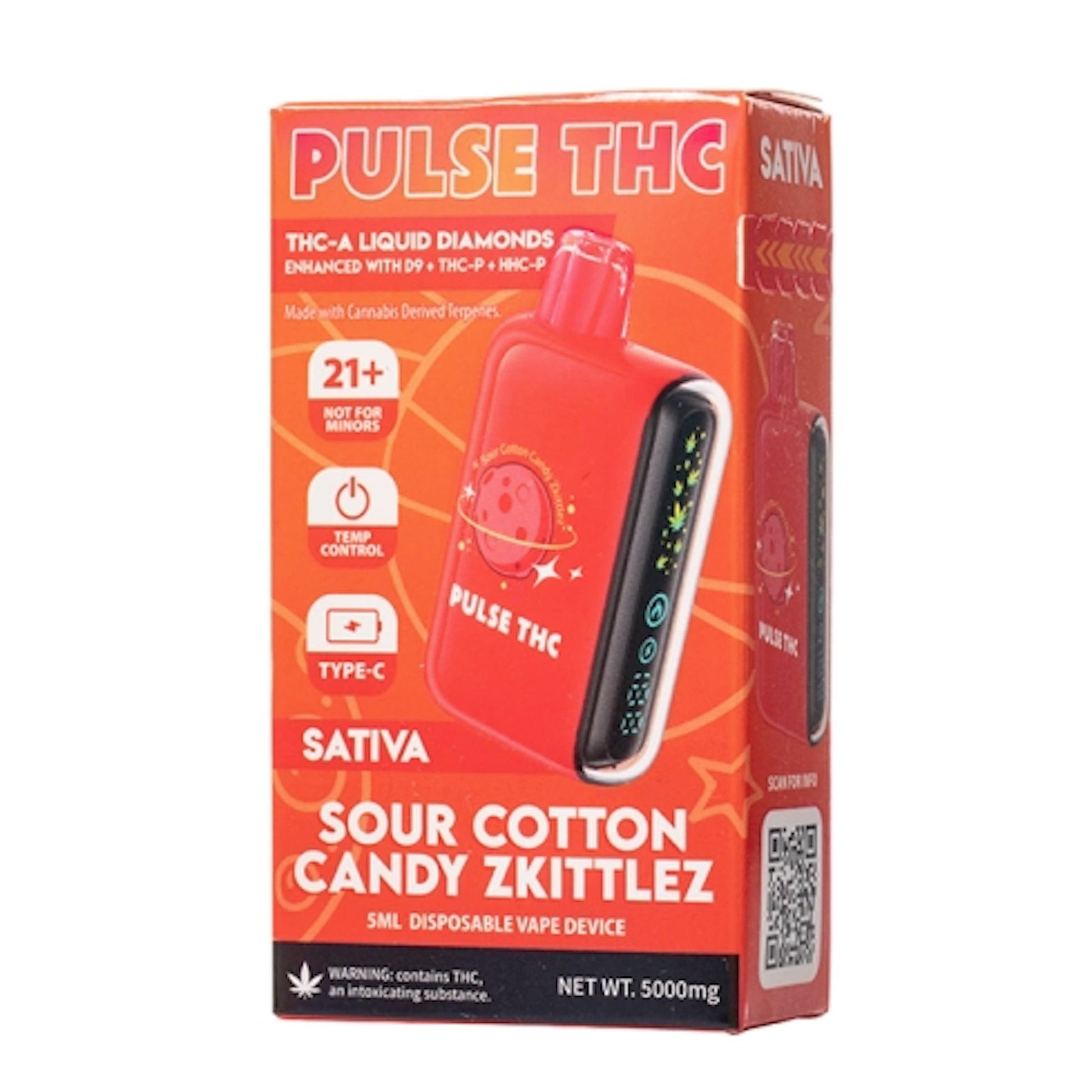 Pulse THC-A Liquid Diamonds Vaporizer 5000mg