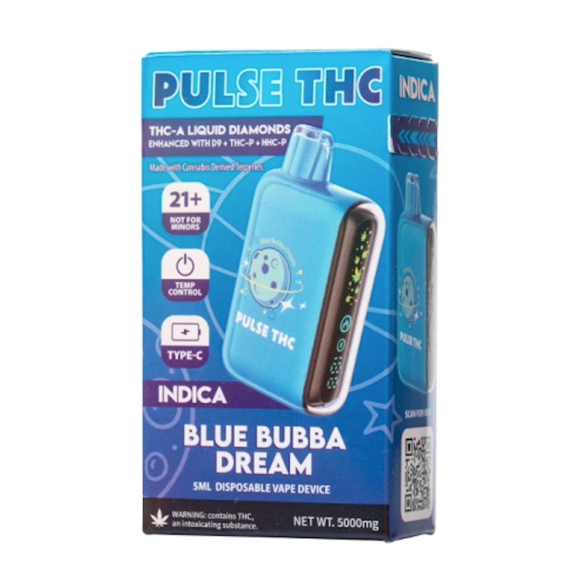Pulse THC-A Liquid Diamonds Vaporizer 5000mg