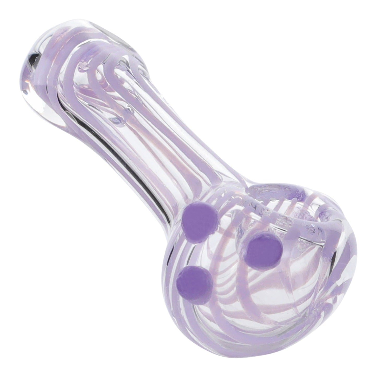 Purple Perfection Pipe 3in Borosilicate Glass Spoon
