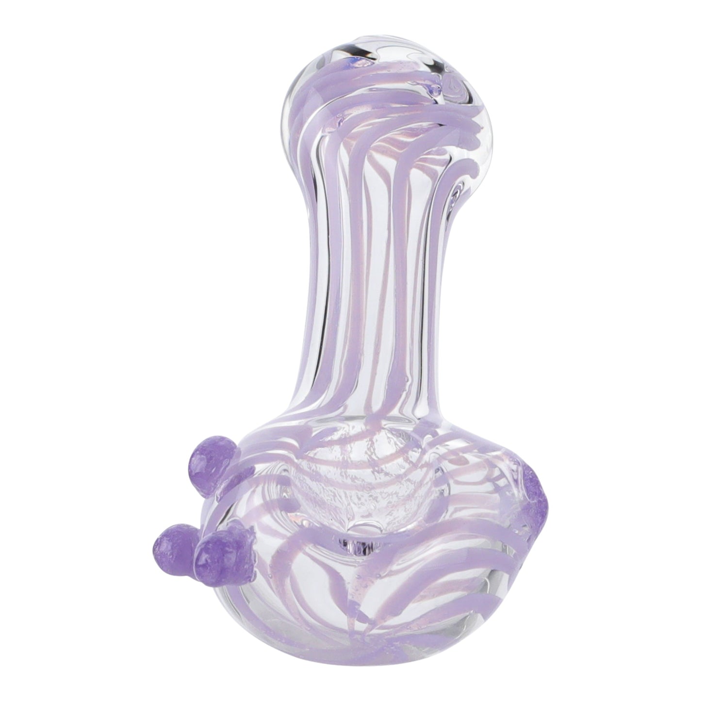 Purple Perfection Pipe 3in Borosilicate Glass Spoon