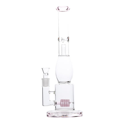 YX Raindrop Matrix Perc Bong 14in
