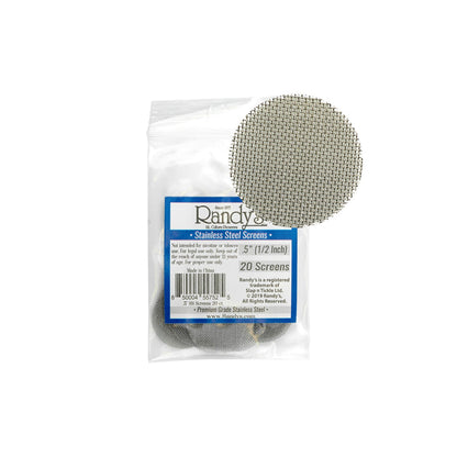 Randy's Mesh Pipe Screens 3 Pack 60 Count Brass Steel